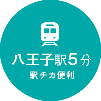 八王子駅5分 駅チカ便利